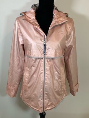 Charles River Apparel Womens New Englander Rain Jacket XS Rose Gold Waterproof
